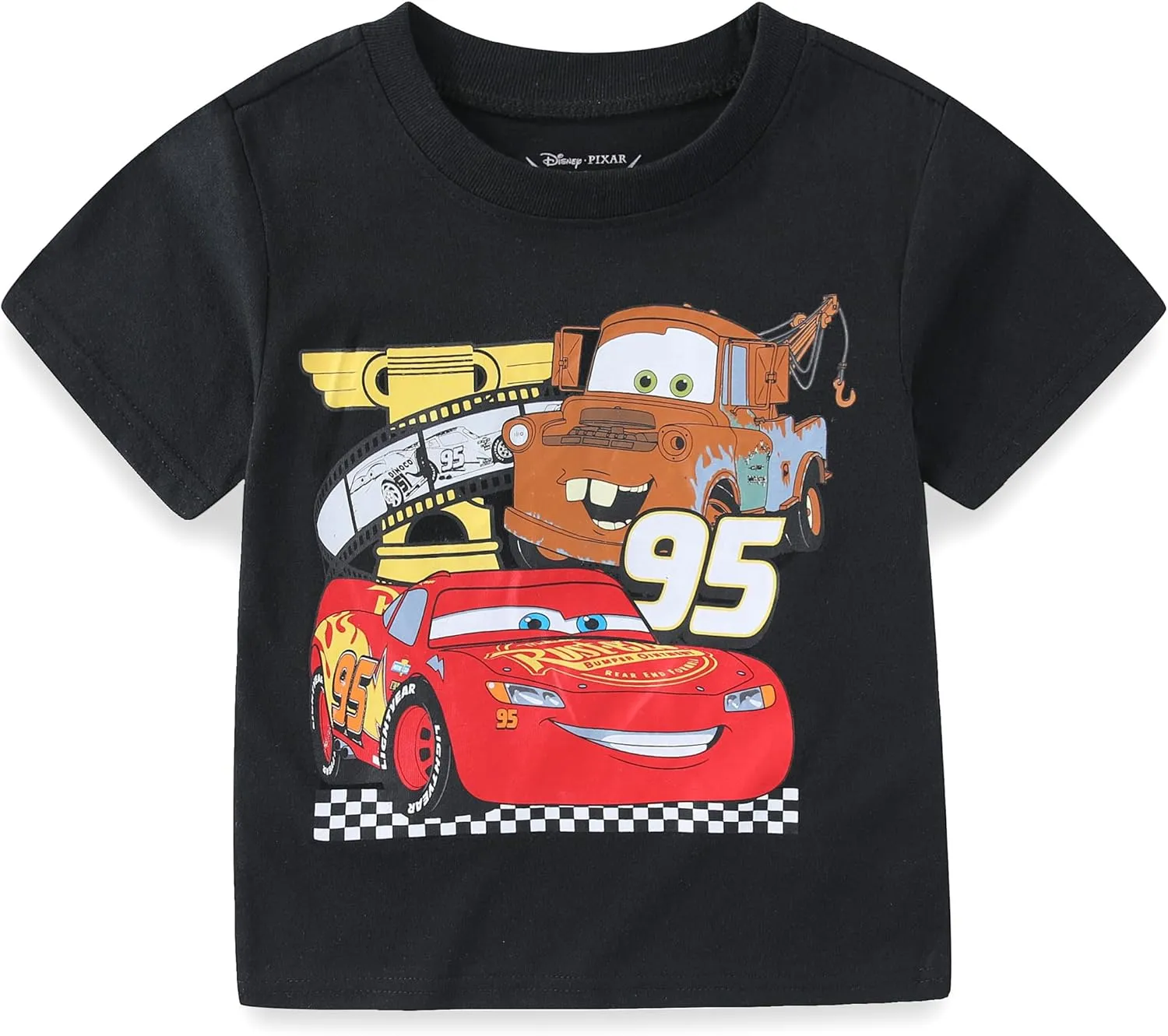 Disney Cars, Mickey Mouse, Monsters Inc. Boys Short Sleeve T-Shirt and Shorts Set for Toddler, Little and Big Kids