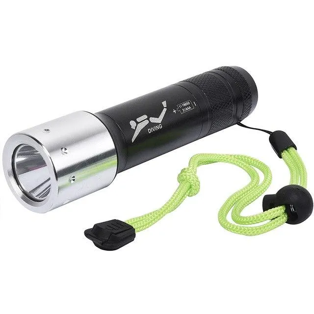 Diving Light  8000 LM XML T6 LED Dive Flashlight Lamp Torch Underwater 50M Waterproof 18650/AAA Battery Diver Torch