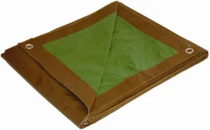 Dry Top 11012 Medium Duty Tarp, 10x12 Feet, Brown/Green