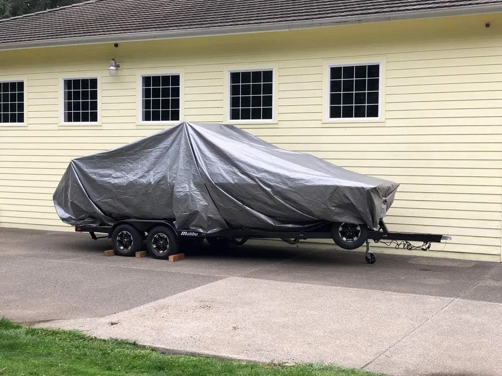 DRY TOP 20810 Silver/Brown 8' x 10' Heavy Duty Reversible Full Size 10-mil Poly Tarp item #208108, 8x10 Feet
