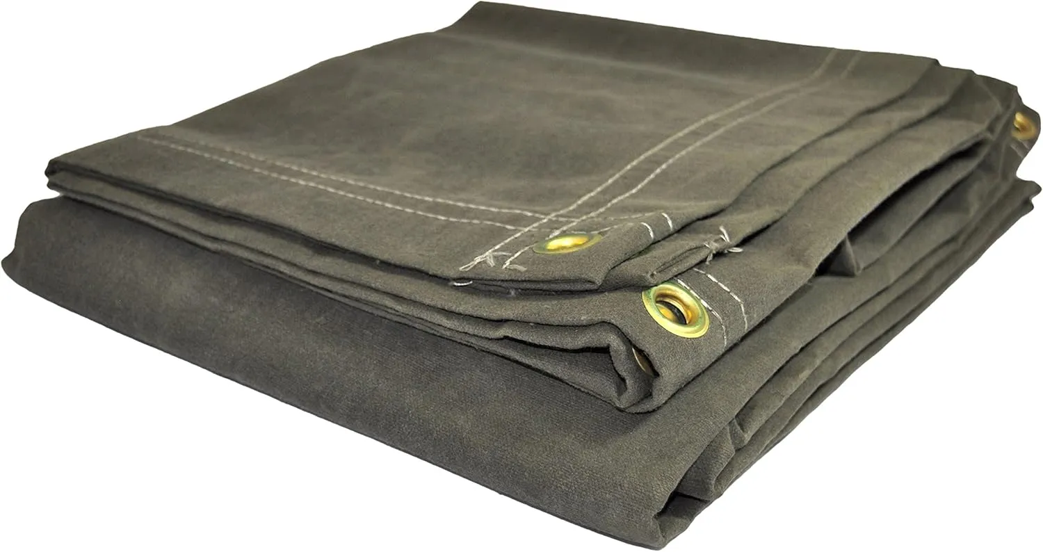 Dry Top 60810 Canvas Tarp, 8x10 Feet, Olive Green Drab