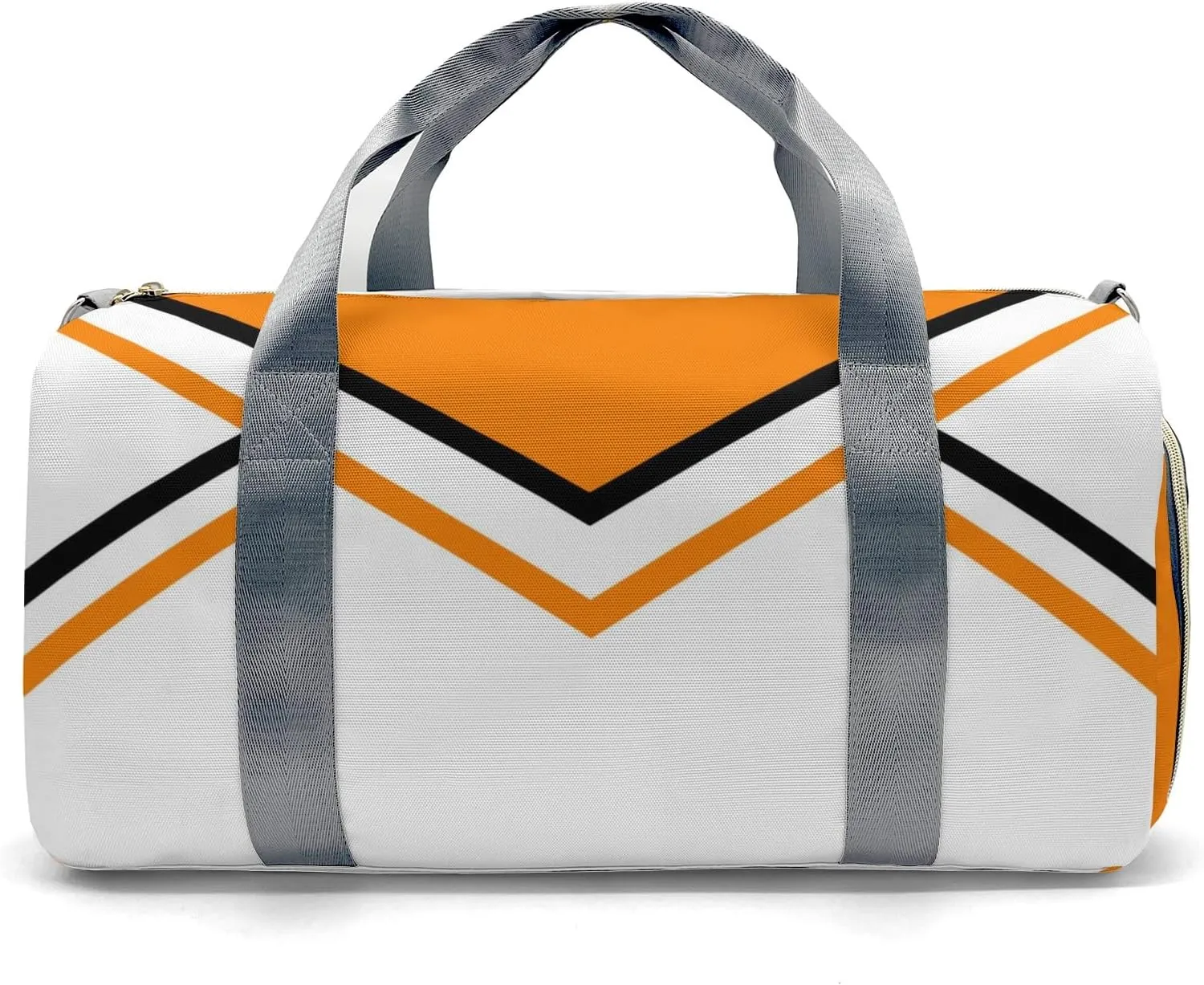 Duffel Backpack Cheer Orange White Cheerleader Waterproof Multifunctional Handbag Gym Yoga Sport with Name Gift