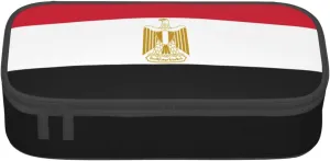 Egyptian flag print Large Capacity Storage Bag Travel Office Supplies Box, Makeup Bag, Desk Organizer with