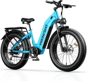 Electric Bike for Adults, 1000W/Peak 1600W Motor 52V 20AH Battery E Bike 26" x 4.0" Fat Tire Electric Mountain Bike Step-Thru Electric Bicycle for Women/Men, Up to 32MPH, Dual Hydraulic Brake