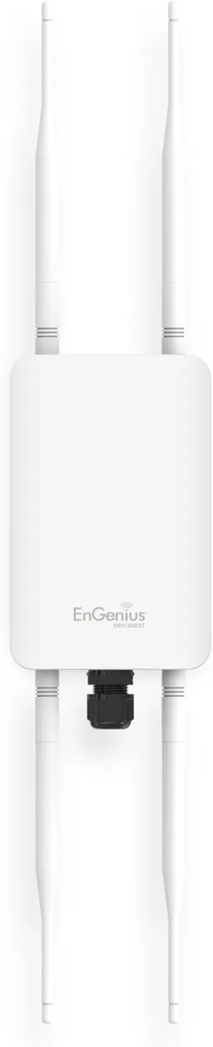 EnGenius Technologies ENH1350EXT Wi-Fi 5 AC1300 2x2 Dual-Band Outdoor Long Range Access Point/Range Extender/Bridge Features IP67 Rated, MU-MIMO, Fast Roaming (Mounting Kit & PoE Injector Included)