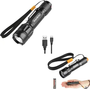 EverBrite LED Tactical Flashlight & Super Small Mini Zoomable Flashlight