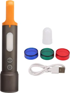 EVTSCAN USB Flashlight White Focus Type C Rechargeable Aluminum Alloy Flashlight Zoomable Mini Flashlight