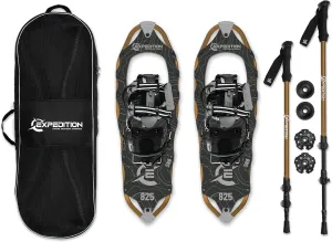 Expedition SNØ Series Snowshoe Kit for Mountaineering and Snow Hiking - Perfect for Men and Women