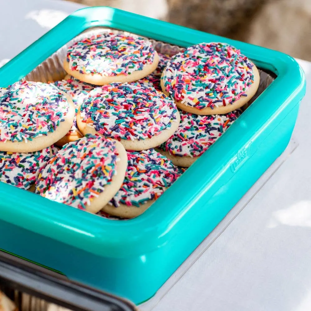 Fancy Panz - Classic Set - Pan Frame w/ Lid & Serving Spoon - Aqua