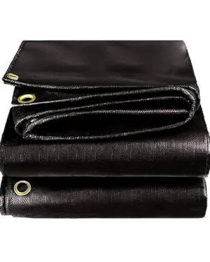 FARMROOT 250 GSM BLACK TARPAULINE