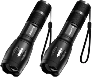 Flashlight 2 Pack, Flash Light High Lumens, Small Flashlights Powerful, Super Bright LED Flashlight, Handheld Flashlights for Home, Camping, Emergency, Power Outages, Travel