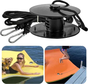 Floating Mat Tether Kit,Floating Water Mat Tether Kits,Portable Floating Mat Grommet Kit,Floating Mats Lilly Pad Accessories for All Foam Water Pads