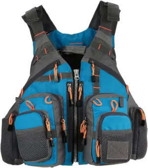 Fly Fishing Vest Pack Universal Fit, Breathable Fishing Backpack with Rod Holders