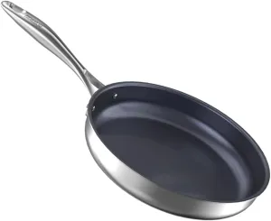 Frying Pan 10" Nonstick Frying Skillet, Titanium&Stainless Steel Pot Egg Cooking Pan, PFAS-Free, PFOA Free, Dishwasher and Oven Safe, Compatible with All Cooktops