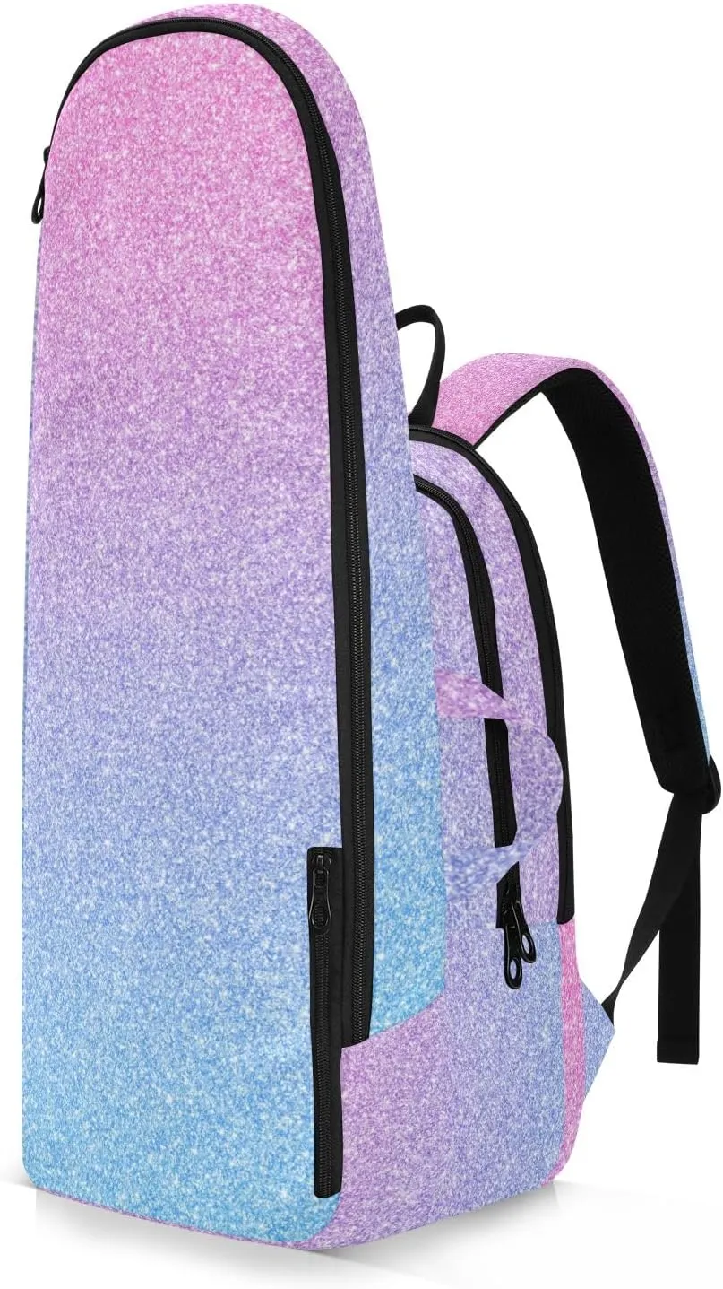 GAIGEO White Polka Dots Blue Pickleball Backpack, Large Capacity Pickleball Caddy, Various Storage Methods