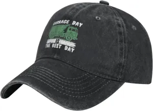 Garbage Day is The Best Day Classic Casquette Cap Lightweight Adjustable Comfortable Breathable Men Women Hat0 Black