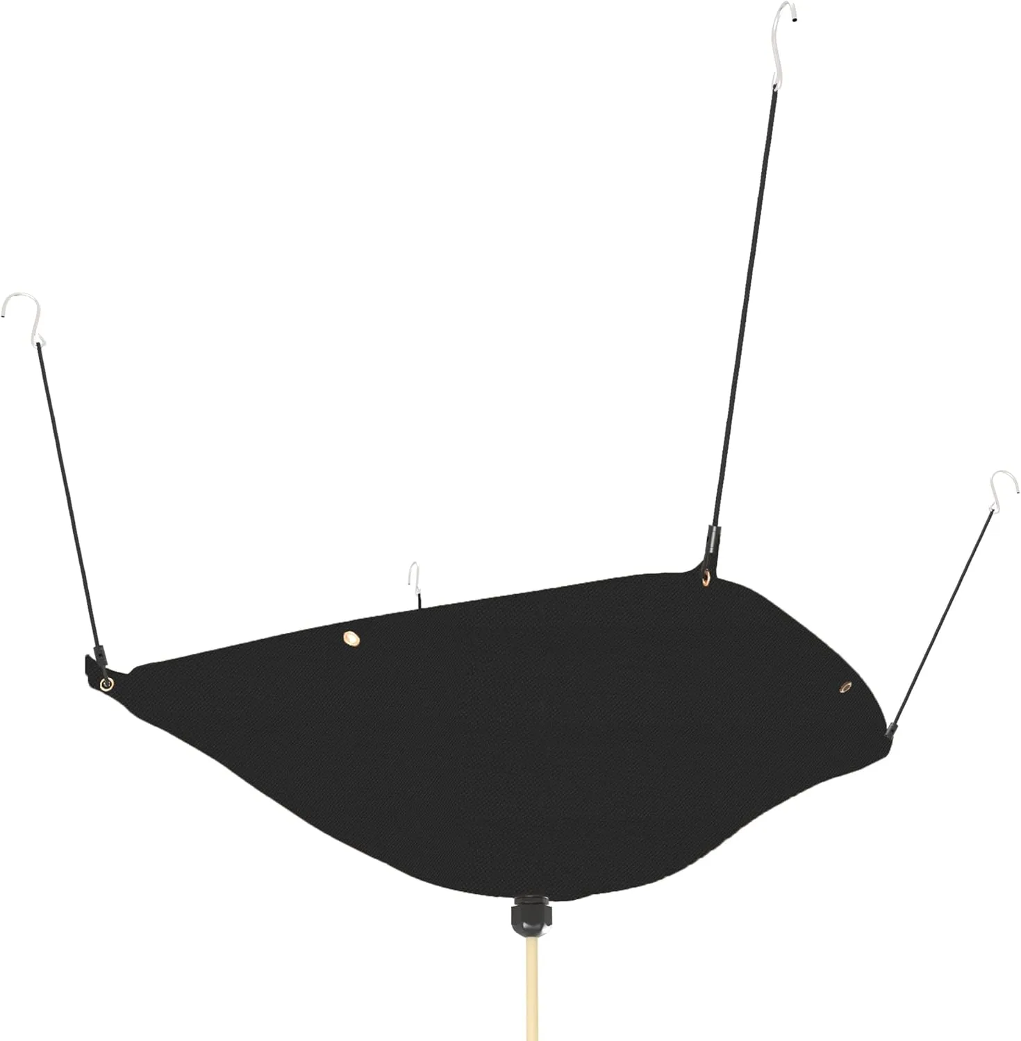GARVIN Ceiling Leak Diverter Tarp, Heavy Duty 420D Oxford Roof Rain Diverter with 10ft Drain Hose, Rain Diverter for Roof Water Leak, Black 5' x 5'