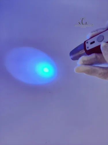 Gemstone Identification Torch with 6 LED Shades | Jade flashlight | Lithium Battery USB Rechargable Dual Head for Academic Research