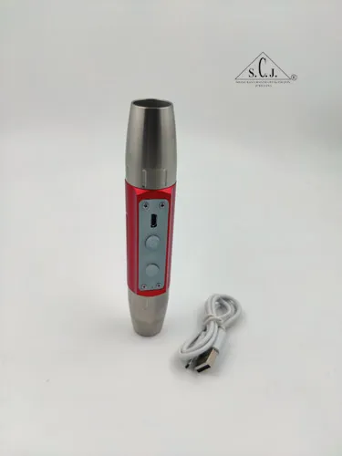 Gemstone Identification Torch with 6 LED Shades | Jade flashlight | Lithium Battery USB Rechargable Dual Head for Academic Research