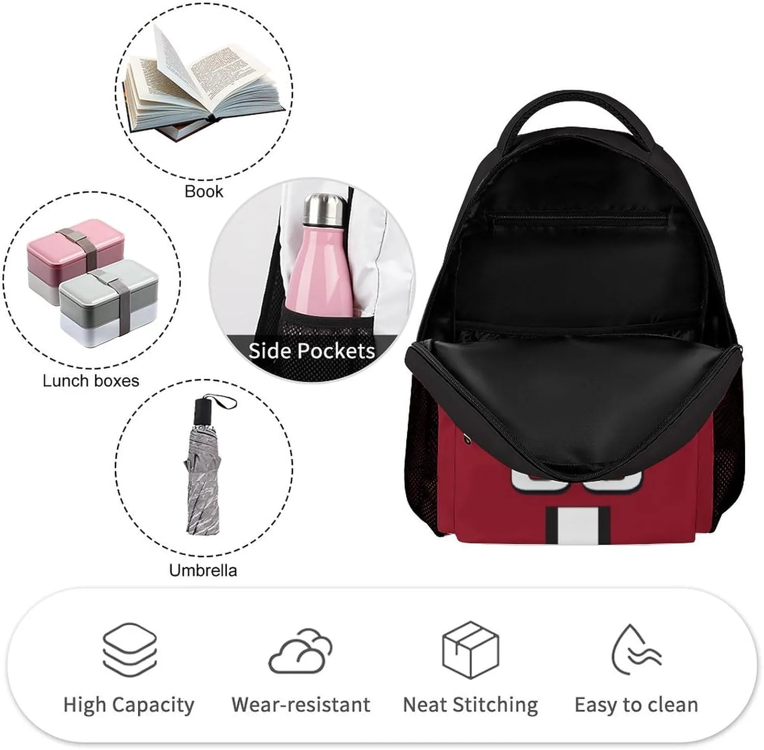 Generic Personalized Backpack Basketball City Fans Gifts Sport Bags High Capacity Custom Any Name and Number for Men Women, Chi-b2401