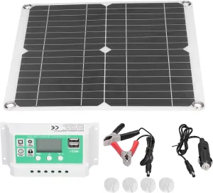 Generic Solar Panel Kit, Photovoltaic Module Lightweight Flexible for Hiking for Camping for Mountaineering, Genericyqznpob5ca