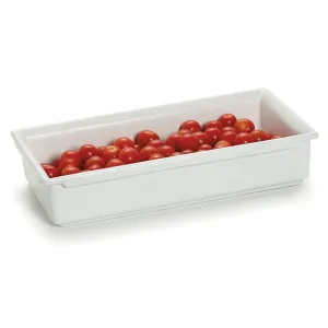 GET CIH1/3-WW Bugambilia Fit Perfect Third Size Stackable Food Pan, 2.2" Deep, Mod White