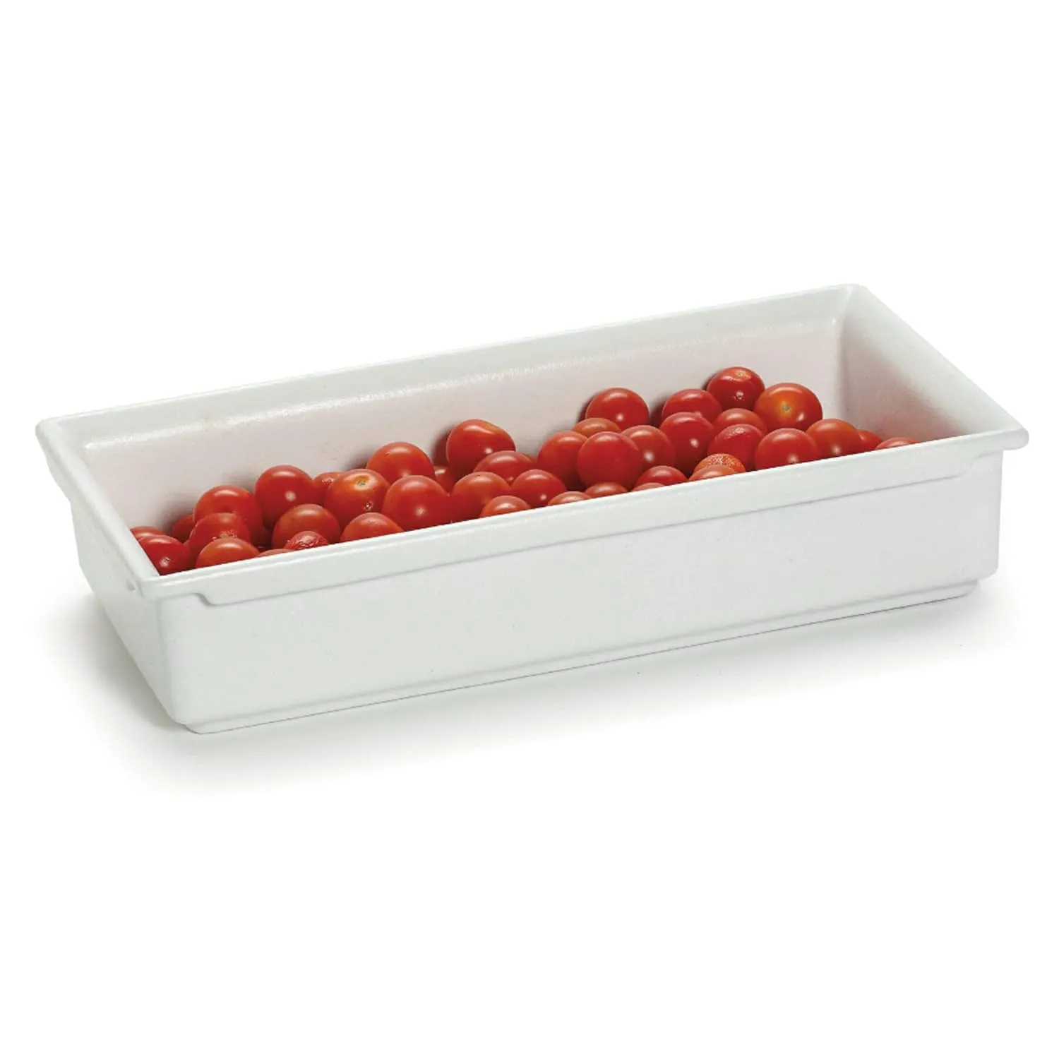 GET CIH1/3-WW Bugambilia Fit Perfect Third Size Stackable Food Pan, 2.2" Deep, Mod White