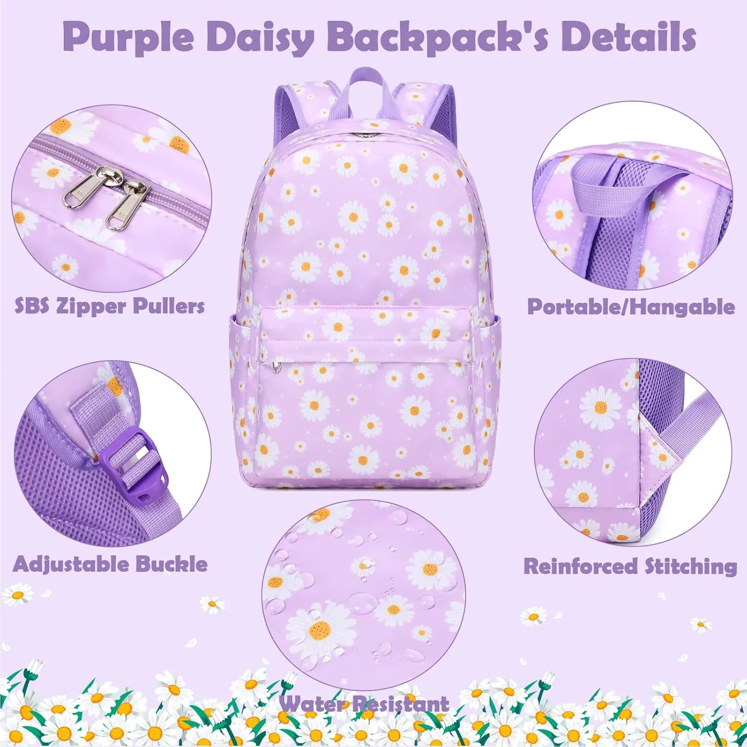Girls Boys Backpack with Lunch Box Pencil Case for Elementary, 3 in 1 Large Capacity Kids Backpack for School Girls Boys