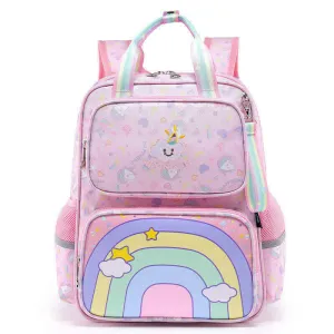 Girls Preschool Rainbow Backpack - Pink