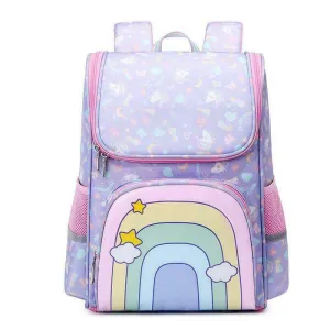 Girls Preschool Rainbow Backpack - Purple