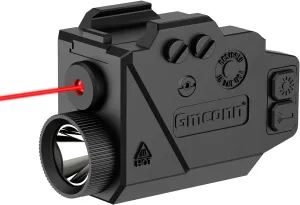 Gmconn Gun Light Red Laser Sight Weapon Pistol Flashlight, 800 Lumen LED Flashlight with Red Beam for Glock