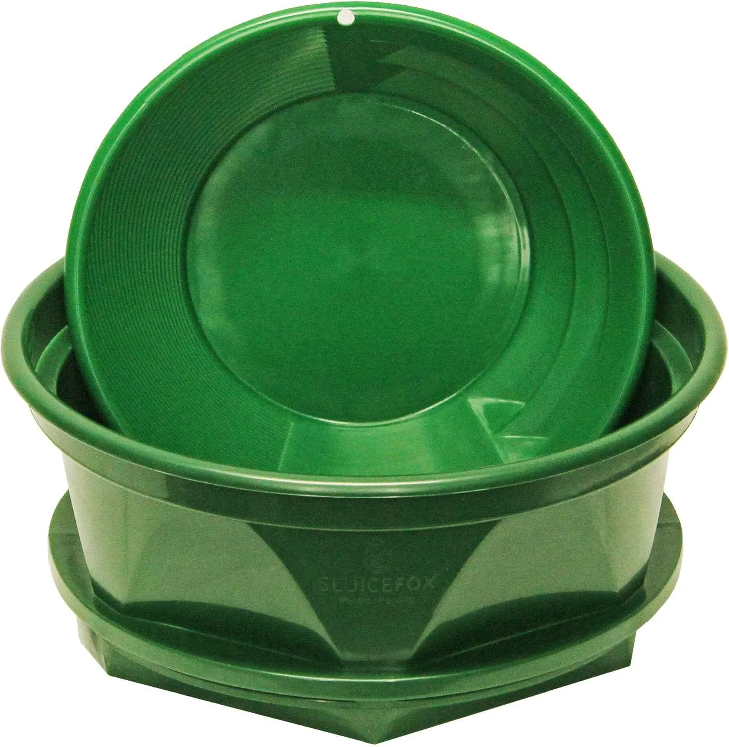 Gold Classifier for Five Gallon Bucket and Bonus Gold pan; Stackable sifting pan Sieve; Gold Sluice Box mesh Strainer; Gold Mining Tools or Shark Tooth Sifter