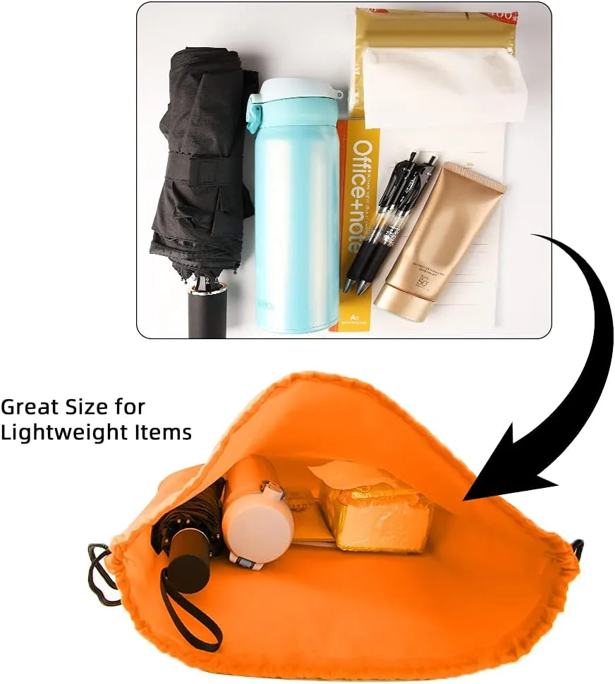 GoodtoU Backpack, 100 Pcs Drawstring, 11.4L, 20 Colors, Nylon, Foldable, Adjustable Straps, Unisex, School, Travel, Sport, Work