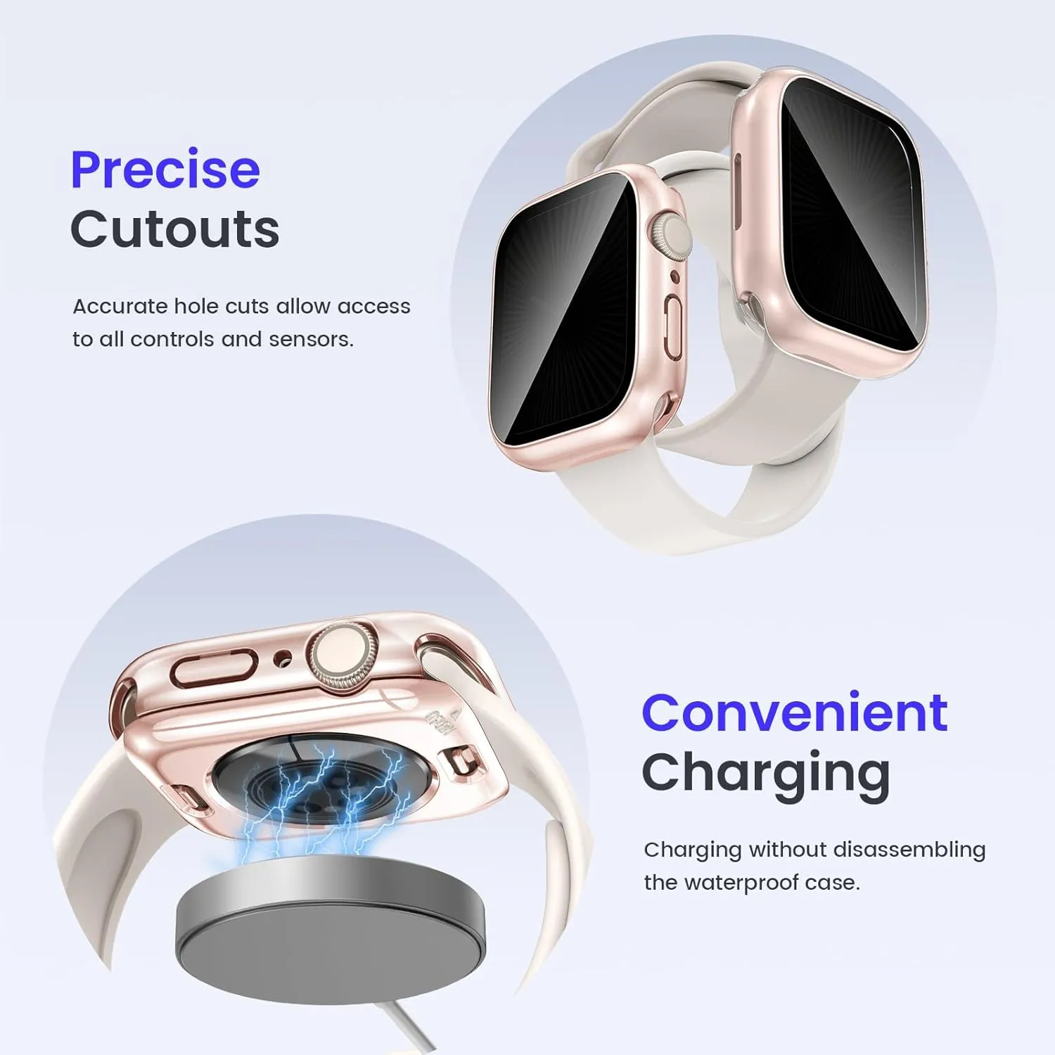 Goton Privacy Waterproof Case Compatible for Apple Watch Screen Protector 46mm 42mm 45mm 44mm 41mm 40mm Ultra 2 49mm SE Series 10 9 8 7 6 5 4, Anti Spy Face Cover Back Bumper for iWatch Accessories