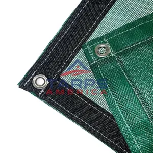 Green 8 oz. Medium Duty Vinyl Coated Mesh Tarp by ShadeMax®