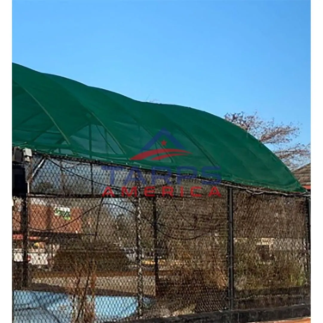 Green 8 oz. Medium Duty Vinyl Coated Mesh Tarp by ShadeMax®