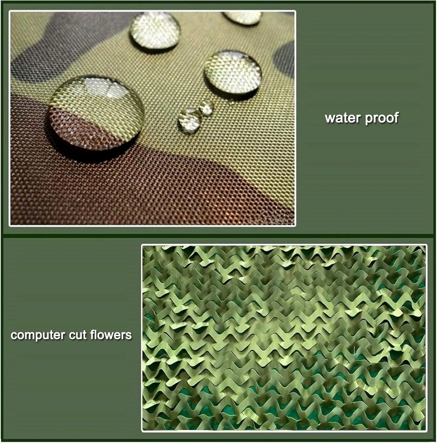 Green Camo Netting,Waterproof Camouflage Net,Camouflage Tarp,Army Sunshade Mesh,for Decoration,Hunting,Theme Party,Camping,Available in 2m,3m,4m,5m,6m,7m,8m,9m,10m,12m