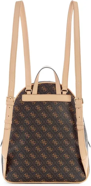 GUESS Women's Manhattan Large Backpack, Brown, One Size