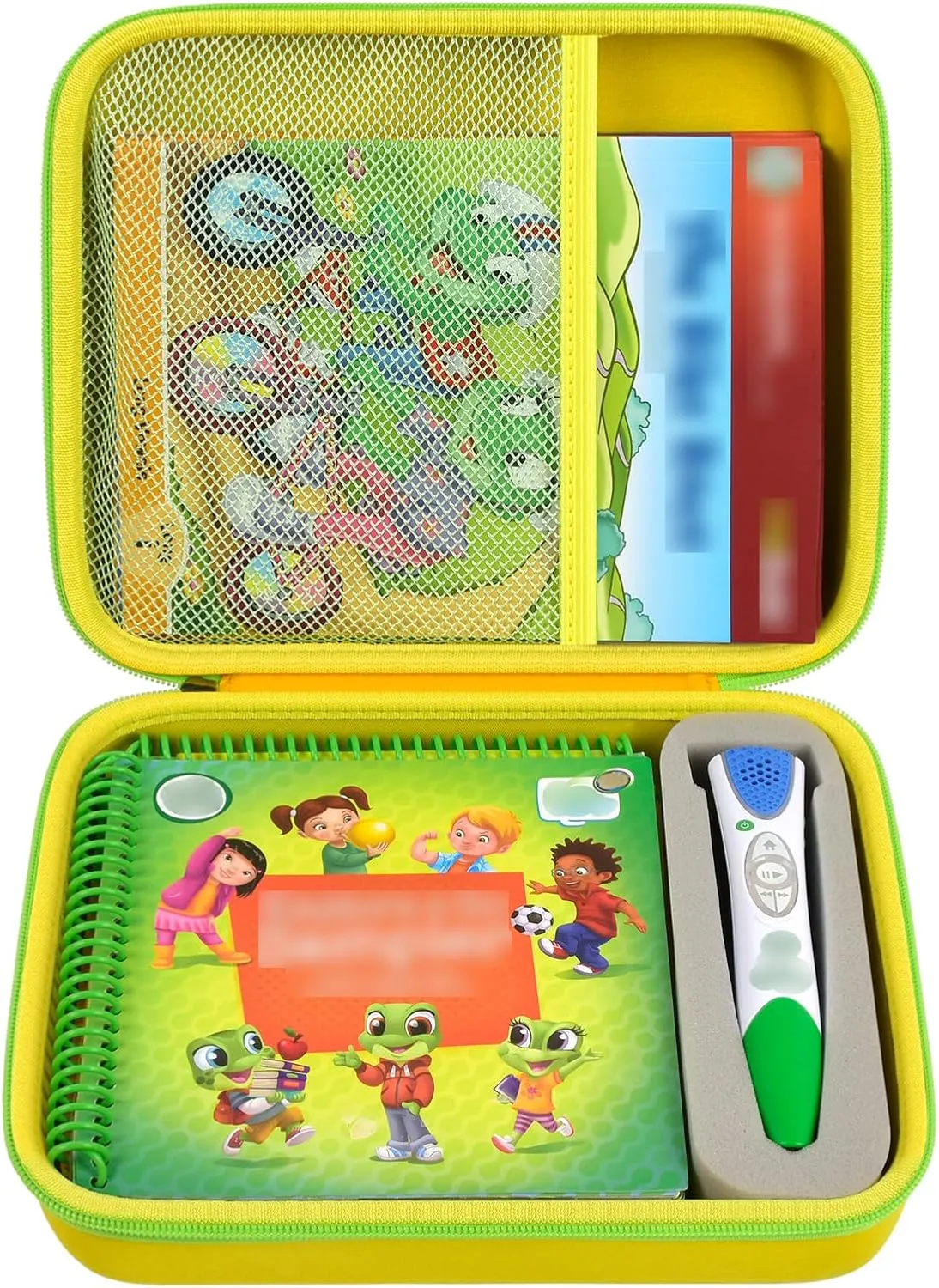 GWCASE Case Compatible with LeapFrog for LeapStart Go System and for LeapFrog for LeapStart 3D/ for Pre-Kindergarten Activity Book of Level 1 2 5. Storage Carrying Holder Fits for USB Cable-Yellow