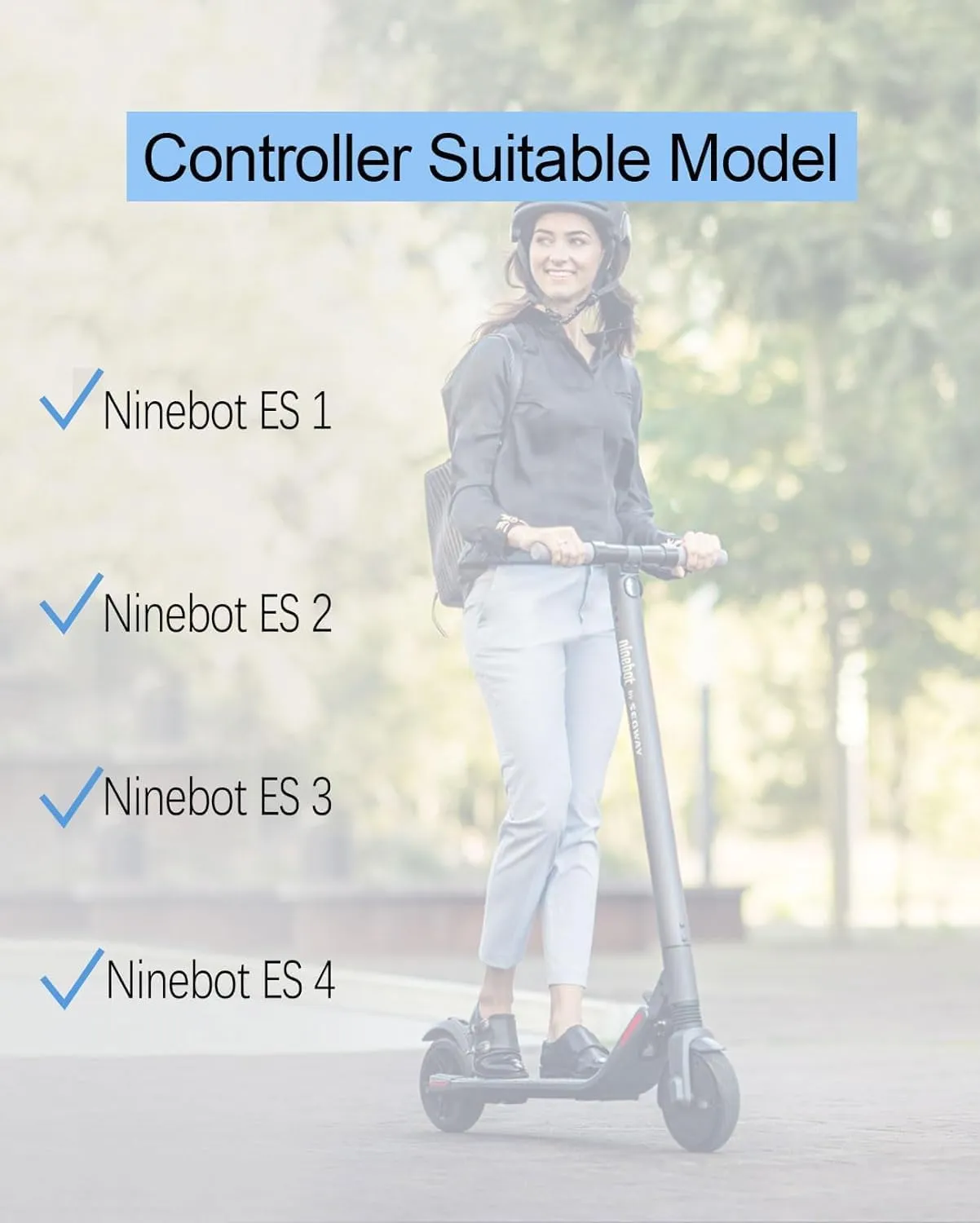 GYL Original Controller & Dashboard Replacement for Seway Ninebot ES1 ES2 ES4 Electric Scooter Circuit Board Contain Waterproof Screen Cover