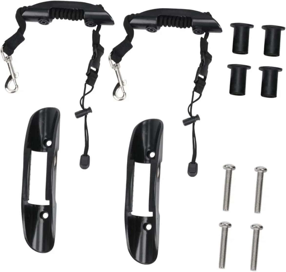 Happyyami 12 Pcs Kayak Accessories Safety Paddle Leashes Clips for Inflatable Watercraft Easy Install Paddle Holder Kit with Durable Materials