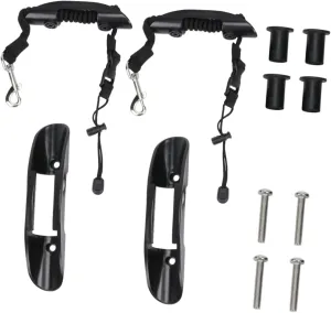 Happyyami 12 Pcs Kayak Accessories Safety Paddle Leashes Clips for Inflatable Watercraft Easy Install Paddle Holder Kit with Durable Materials