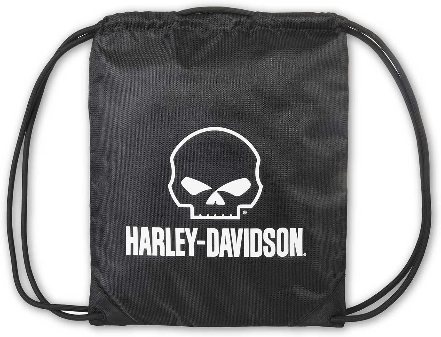 Harley-Davidson Willie G Skull Logo Rugged Polyester Quick-Draw Backpack - Black