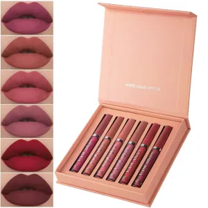 Havenlyn Everlasting Liquid Lipstick Matte Set Of 6 - Moisturizing Lip Gloss Kit (Color B)