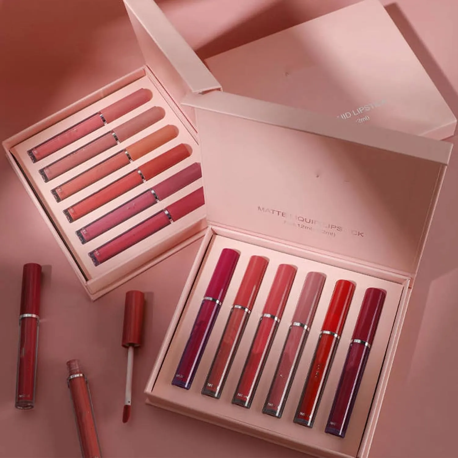 Havenlyn Everlasting Liquid Lipstick Matte Set Of 6 - Moisturizing Lip Gloss Kit (Color B)