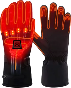 Heated Gloves for Men Women Rechargeable Battery Electric Hand Warmers Touchscreen Winter Hetaed Motorycle Gear for Motorcycle Fishing Hiking Cycling Skiing