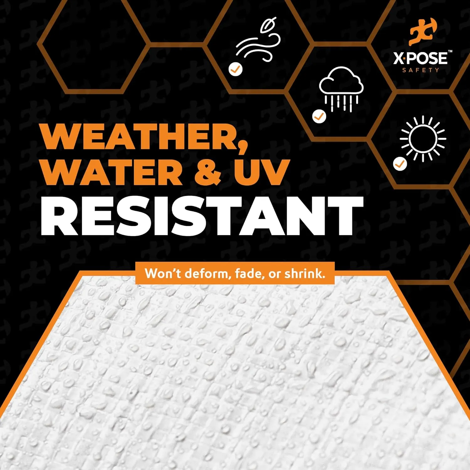 Heavy Duty White Poly Tarp 10' X 15' - Multipurpose Protective Cover - Durable, Waterproof, Weather Proof, Rip and Tear Resistant - Extra Thick 12 Mil Polyethylene - by Xpose Safety