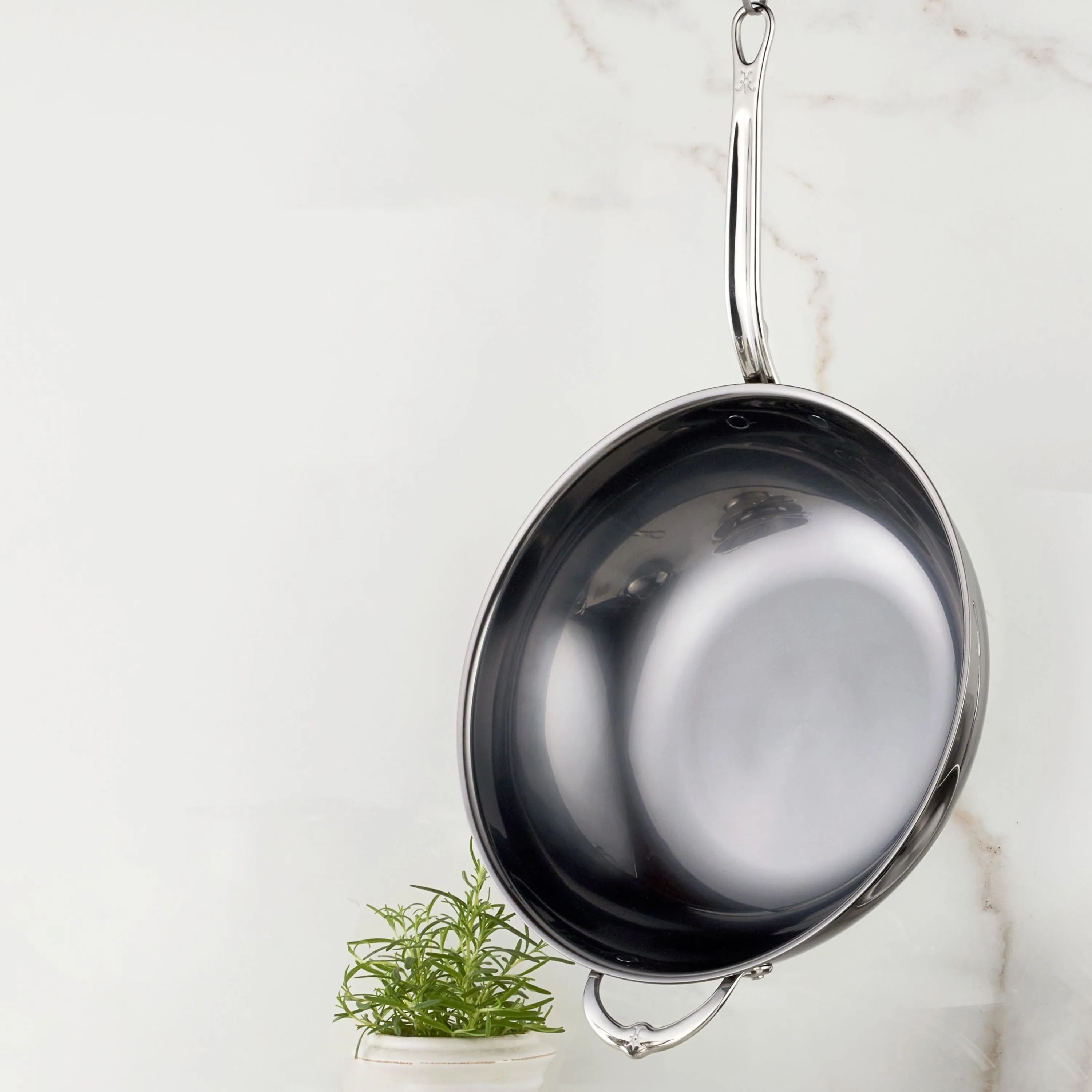 Hestan NanoBond 14" Titanium Stainless Steel Chef's Pan