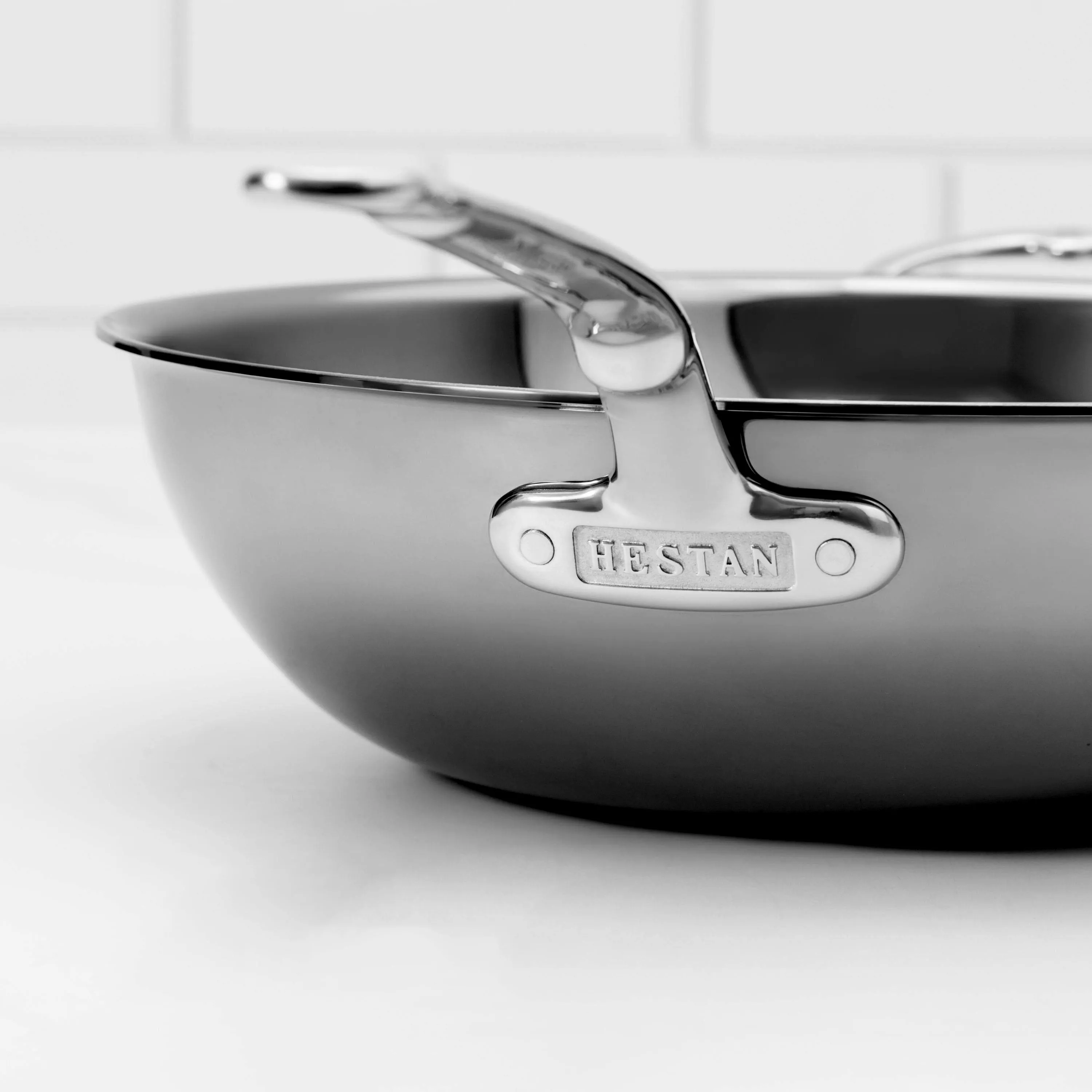 Hestan NanoBond 14" Titanium Stainless Steel Chef's Pan