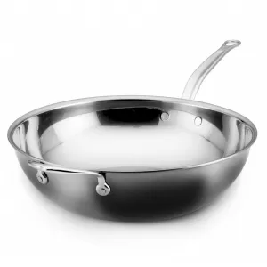 Hestan NanoBond 14" Titanium Stainless Steel Chef's Pan